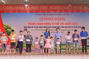PHƯỜNG AN LỘC PHÁT ĐỘNG THÁNG HÀNH ĐỘNG VÌ TRẺ EM, KHAI MẠC HÈ VÀ RA QUÂN CHIẾN DỊCH THANH NIÊN TÌNH NGUYỆN HÈ NĂM 2026 🎉🎉