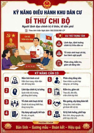 Kỹ năng điều hành, quản lý khu dân cư của Bí thư chi bộ,...