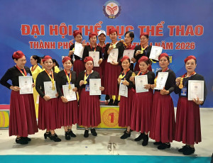 PHƯỜNG AN LỘC XUẤT SẮC GIÀNH HUY CHƯƠNG VÀNG MÔN THỂ DỤC DƯỠNG SINH TẠI ĐẠI HỘI THỂ DỤC THỂ THAO THÀNH PHỐ ĐỒNG NAI LẦN THỨ I NĂM 2026 🥇🥇